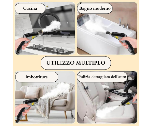 LuminaVapor Pro™ | Pulizia a Vapore Potente